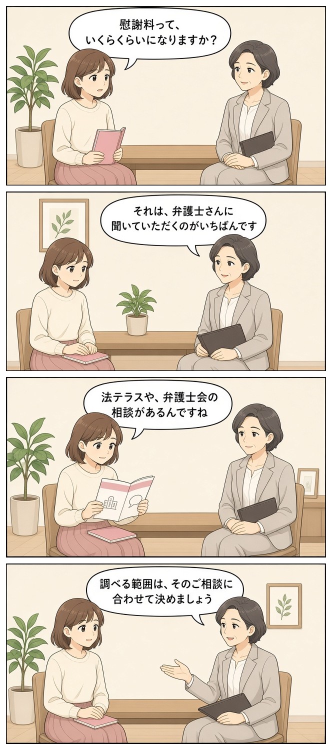 漫画『ゆりの一週間』「それは、弁護士さんに」