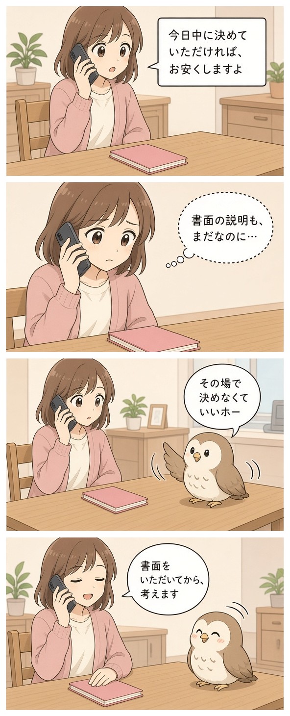 漫画『ゆりの一週間』「今日決めてくれたら…」