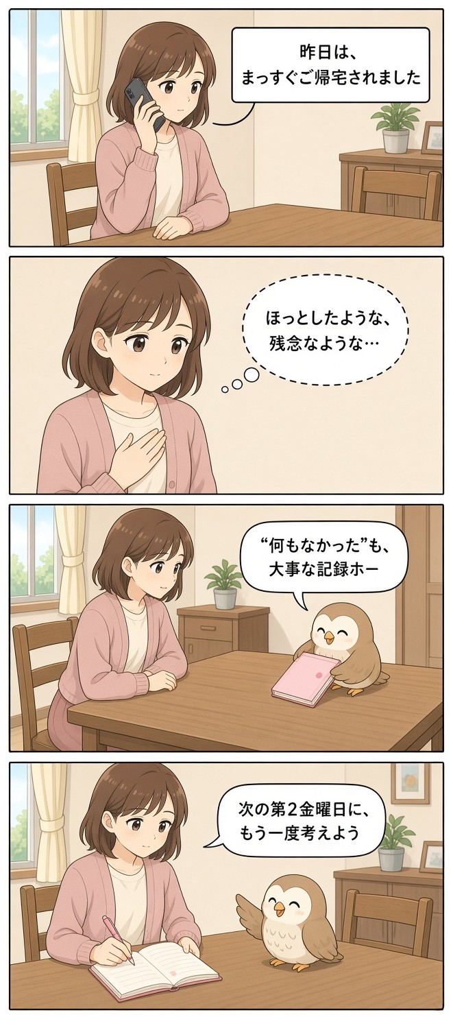 漫画『ゆりの一週間』「何もなかった金曜日」